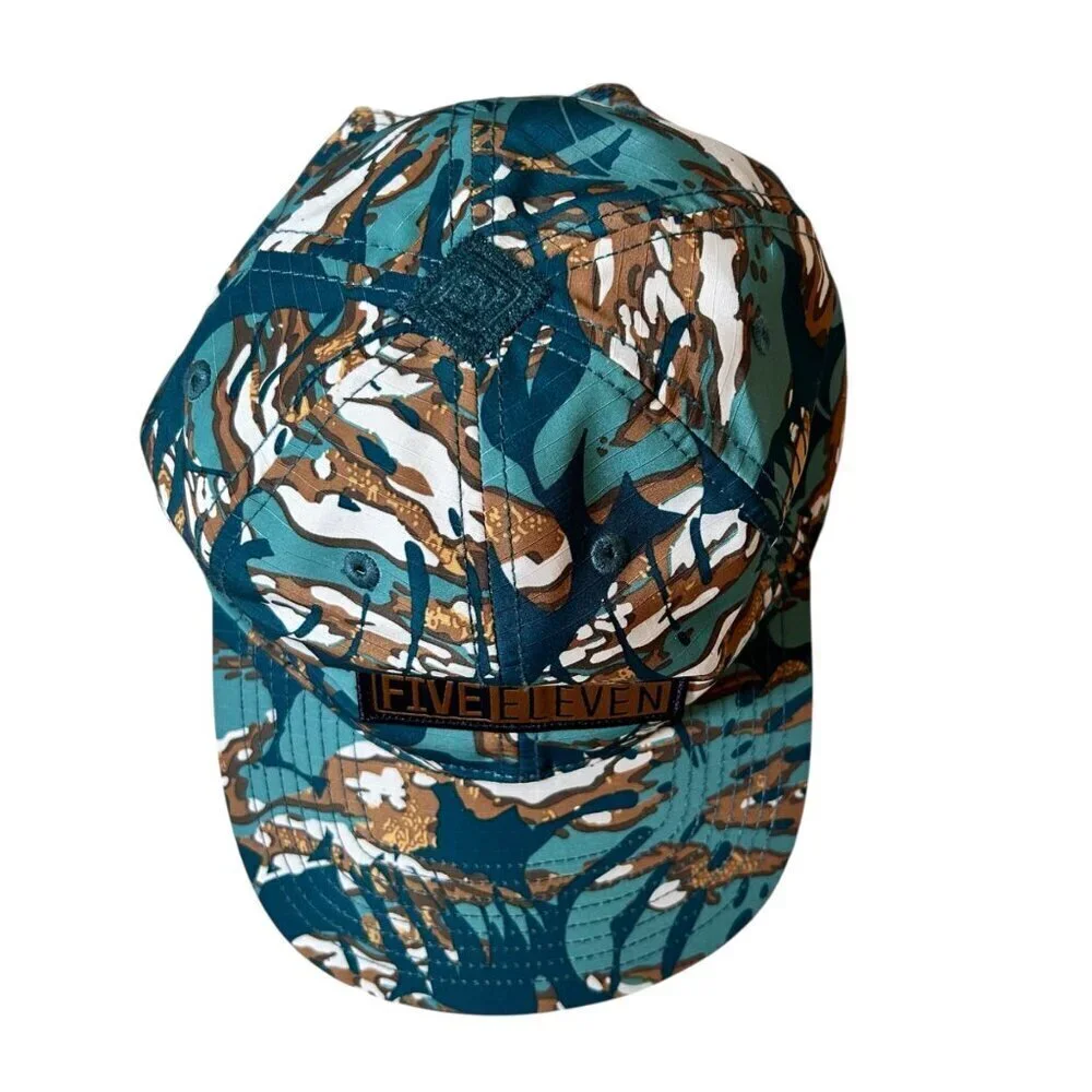 5.11 Neu Vay Camo Dad Hat Tropical Camouflage Cap Lightweight - Picture 2 of 6